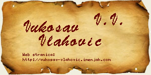 Vukosav Vlahović vizit kartica